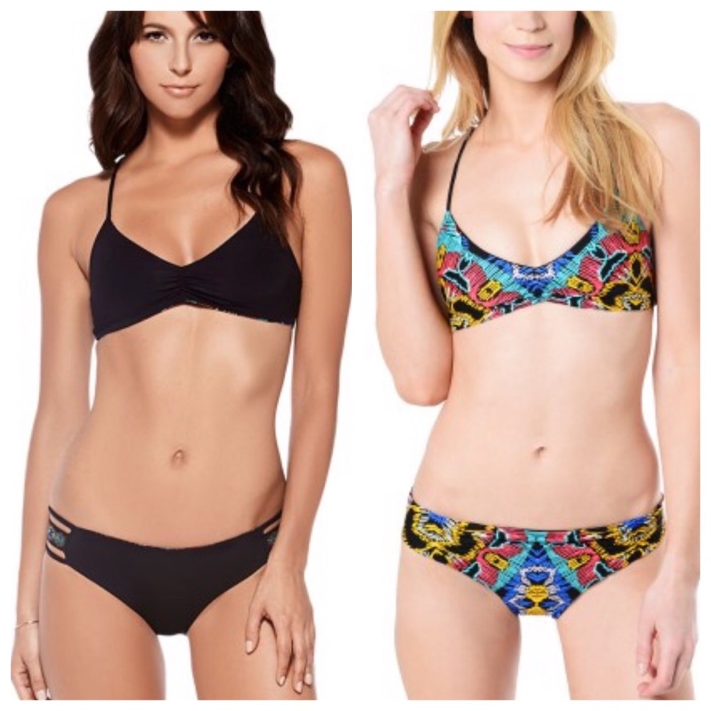 L SPACE Moroccan Dreams Reversible Bikini Top